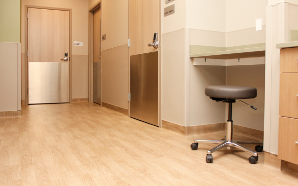 Healthcare facilities flooring renovations for patient rooms