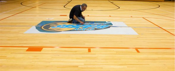 Milburn Sports Flooring Personalized Logo